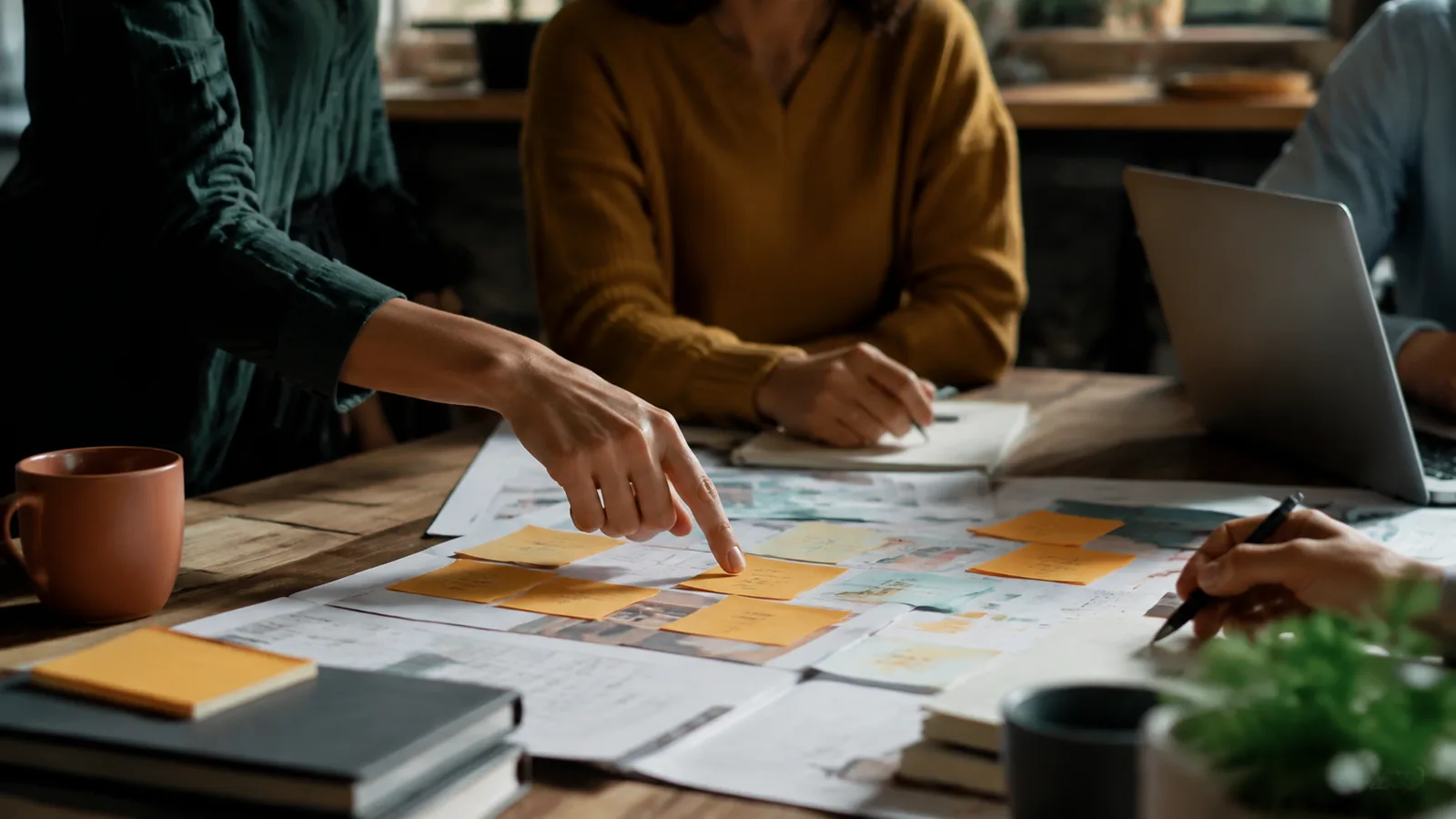 Page-specific project management scene illustrating contact PMP training provider