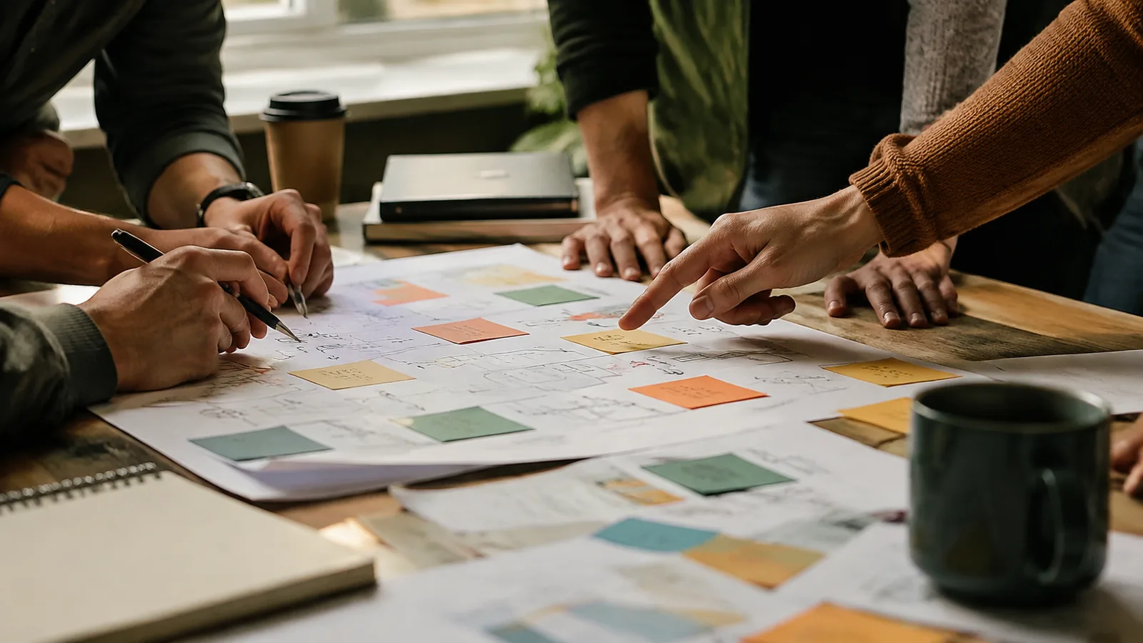 Page-specific project management scene illustrating project management courses Canada