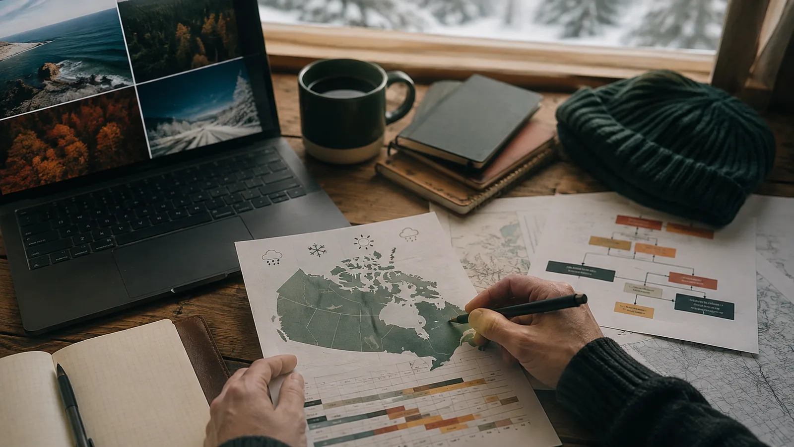 Page-specific project management scene illustrating PMP training Ontario